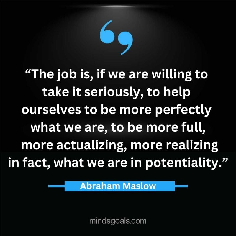 Abraham Maslow 52 - Top 94 Powerful Abraham Maslow Quotes on Human Potential, Growth, Creativity, Hard work(Success)